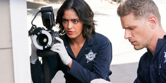 Csi vegas ep and actress discuss the powerful episodes satisfying ending and the wonderful moment that had to be cut