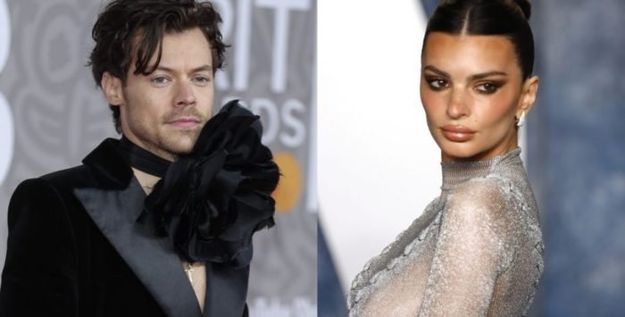 After harry styles and emily ratajkowski were photographed making out fans are upset he looks like a bad kisser