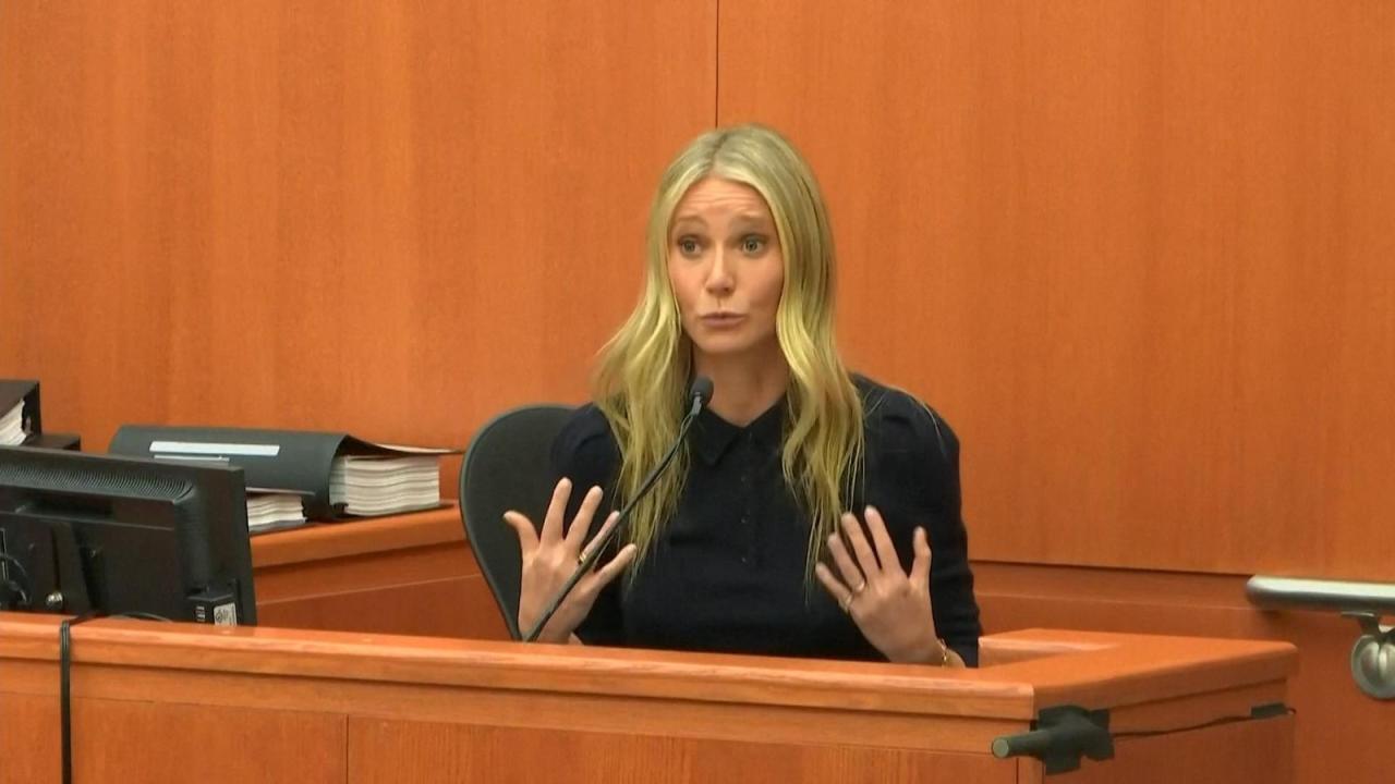 In rare public comment apple martins deposition is read regarding gwyneth paltrows ski crash