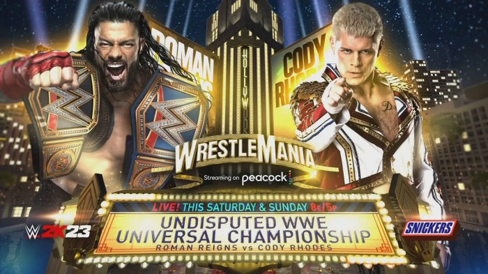 Full wrestlemania 39 predictions including roman reigns cody rhodes and brock lesnar