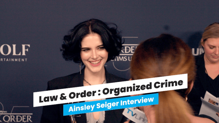 Law and order organized crimes ainsley seiger reveals her reaction to jets fate and goal for filming the harrowing cliffhanger