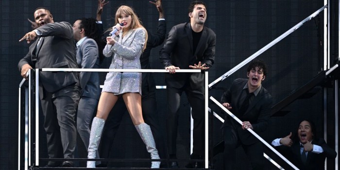 Taylor swifts stage dive during the eras tour went viral on tiktok and now an olympic swimmer has commented on it