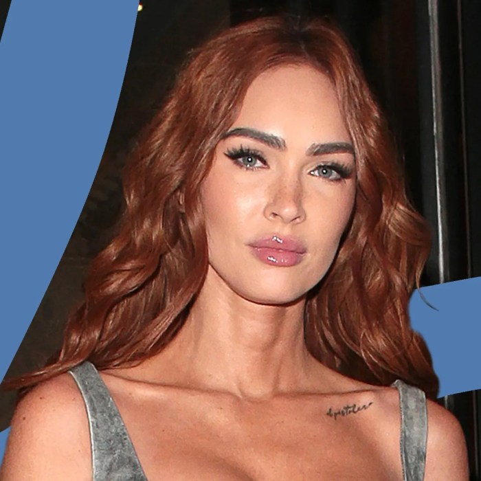 Megan Fox Just Revealed a New Blonde Bob Yes megan fox is blonde now but shes also having the best time trolling machine gun kelly
