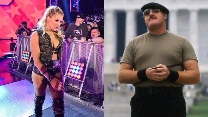 Wwe legend sgt slaughter went off on social media about lacey evans using the cobra clutch