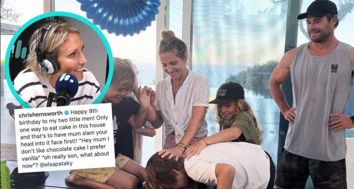 Chris hemsworth tells sweet and funny story about getting to kiss wife elsa pataky for thor scene