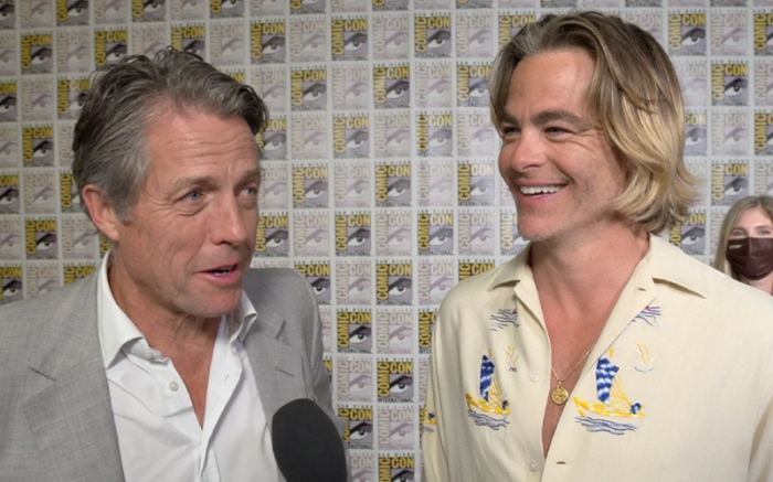 Tiktok goes viral of chris pine responding to hugh grant saying he was married to daniel craig