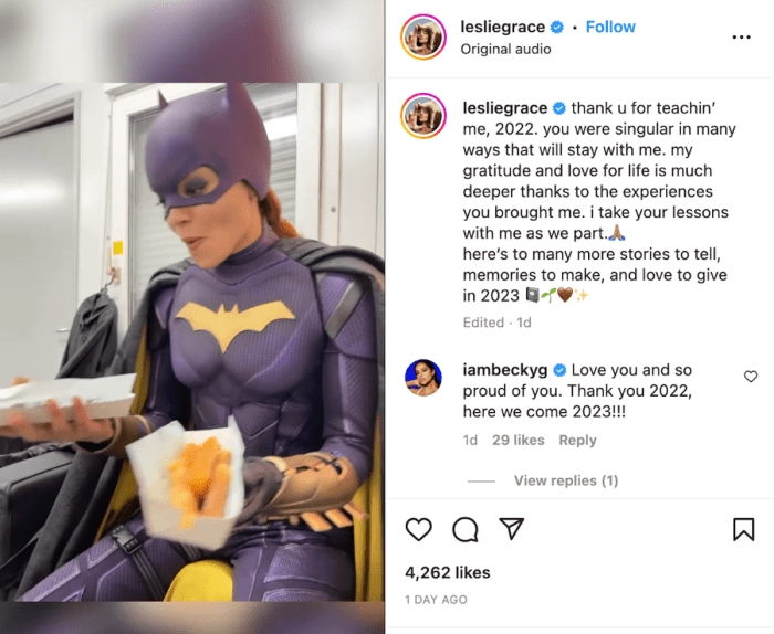 Batgirls leslie grace recalls beating up brendan fraser and hugging in between takes