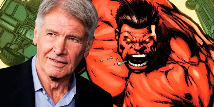 Thunderbolts fan art imagines harrison ford as red hulk