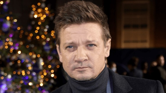 Jeremy renner reportedly receiving excellent care following traumatic weather related accident
