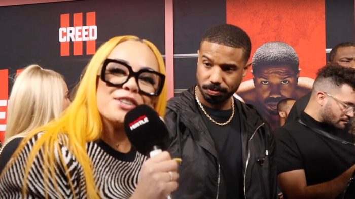 See michael b jordan call out reporter and former classmate during interview for allegedly calling him corny