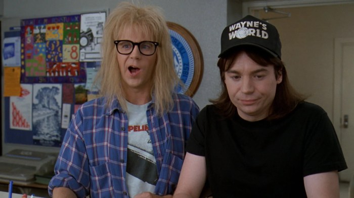 Dana carvey posts wayne world photo with mike myers and fans including josh gad are wondering about a third movie