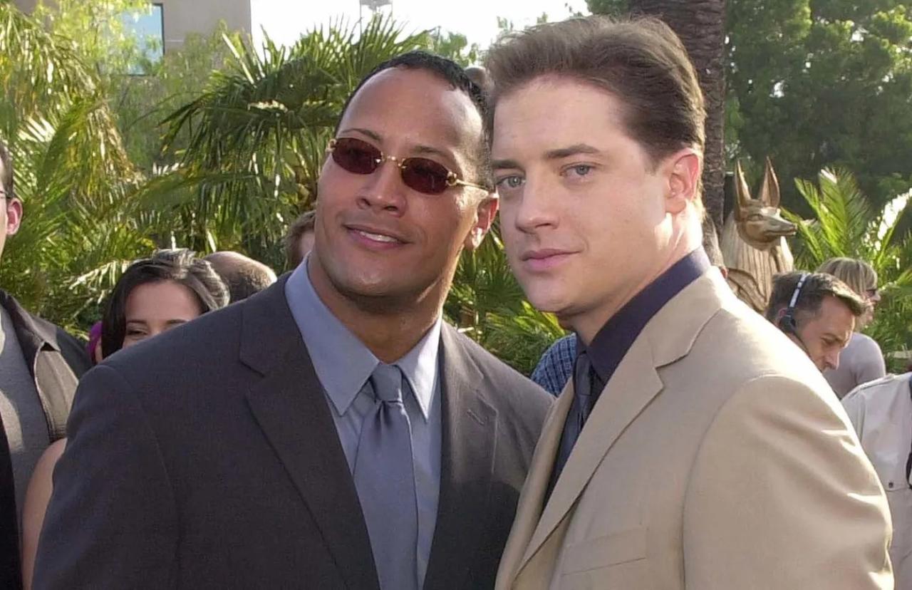 Brendan fraser actually didnt speak to the rock at all on the mummy returns set but got really good at another acting task