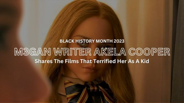 M3gan writer akela cooper recalls forced studio meetings about black trauma horror flicks after get out