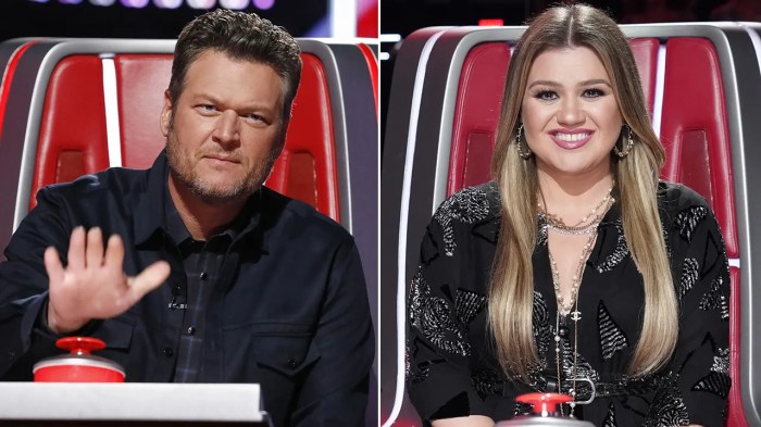 Clarkson shelton Blake shelton hilariously slams kelly clarkson after she took shot at him and i need this rivalry to thrive again on the voice