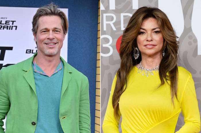 Brad pitt has an a response to shania twain calling out ryan reynolds instead of him
