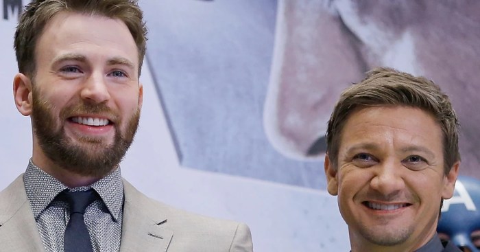As jeremy renner celebrates his birthday in the hospital after crazy snowplow accident marvel co star chris evans sent love