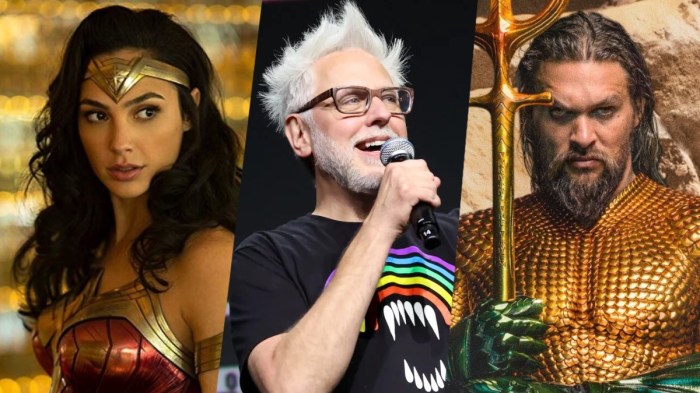 James gunn updates the status of ben affleck henry cavill jason momoa gal gadot and more in the rebooting dc universe