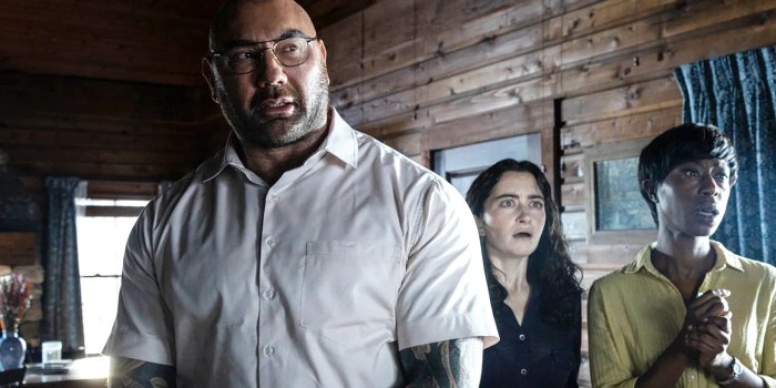 Knock at the cabin interviews with dave bautista rupert grint and more