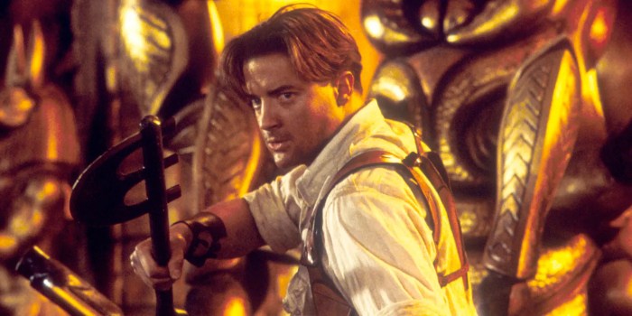 Brendan fraser recalls what it was like to revisit a theater dressed as rick oconnell and see the mummy on the big screen again