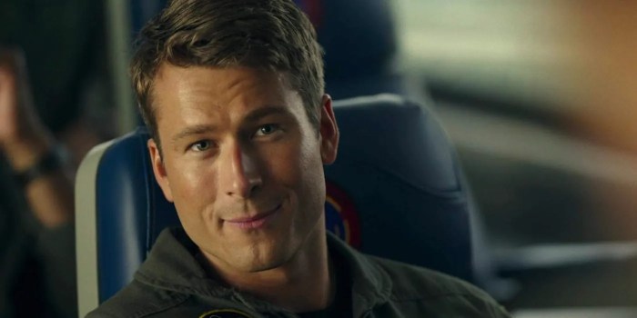 Im so here for top gun mavericks glen powell pivoting back to rom coms and his co star is perfect