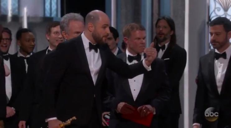 The baftas just pulled a la la land esque whoops and announced the wrong winner