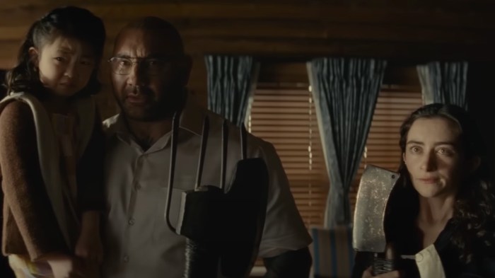 M night shyamalan talks knock at the cabin