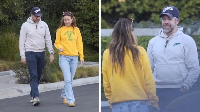 Olivia wilde and jason sudeikis were photographed hugging but theyre reportedly battling over custody